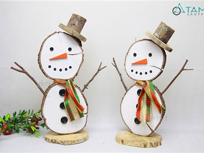 Mô hình người tuyết lát cây đội nón 50cm X-MHNGT-01-BIG